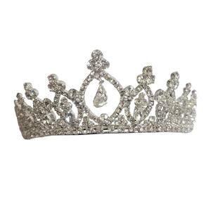 His & Hers Rhinestone Bridal Tiara with Combs